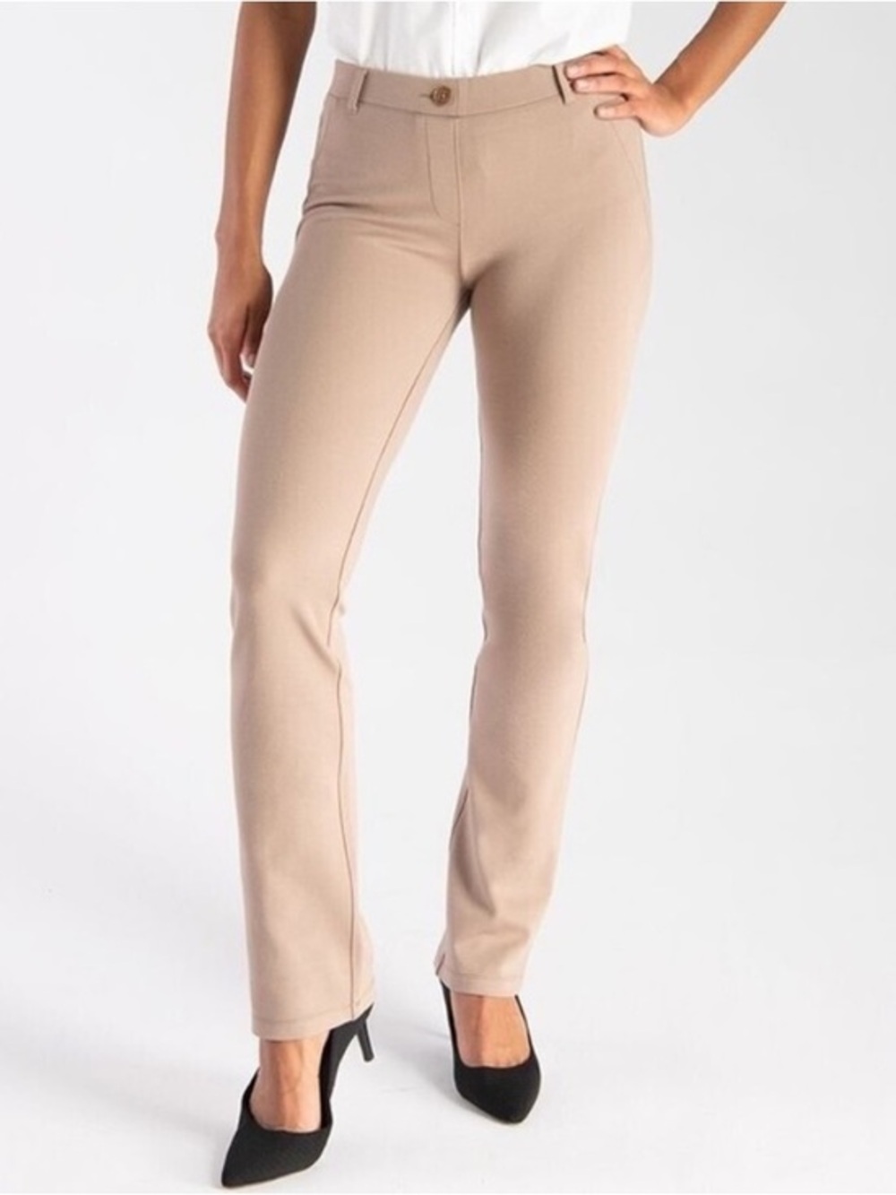 Betabrand DPYP classic straight dress pants yoga pants 4 way stretch MP